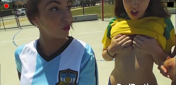  Lustful Soccer Teens Giving Blowjob and Fucking